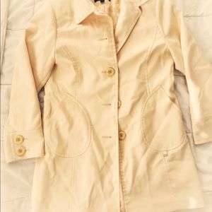 Anne Klein Yellow Trench Coat